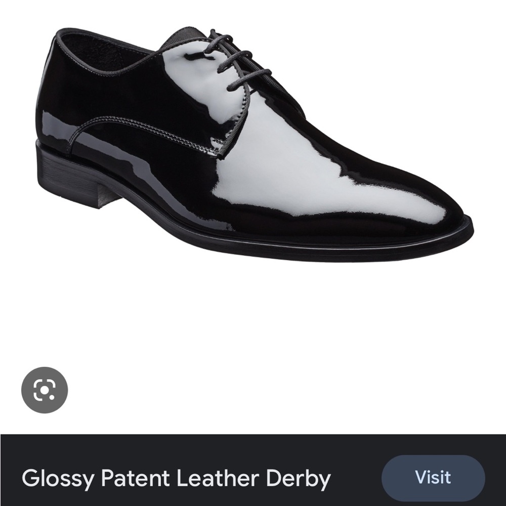 Men’s Patent Leather Wedding Dress Shoes / Oxford Derby